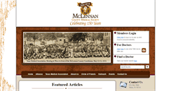 Desktop Screenshot of mclennancountymedicine.org